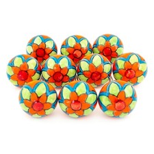 10 x Round Multicoloured