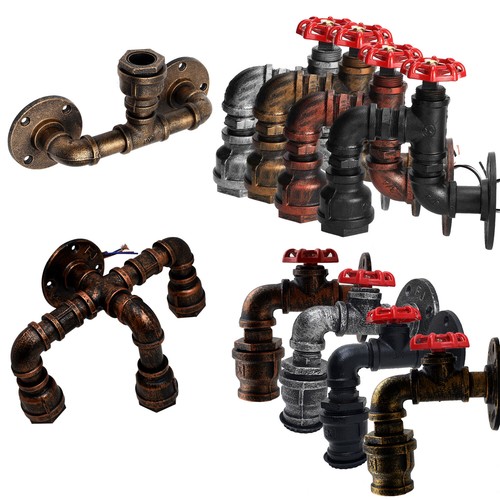 Industrial wall pipe lamp - wall,