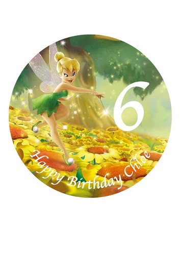 Tinker bell disney cake - tinker, topper