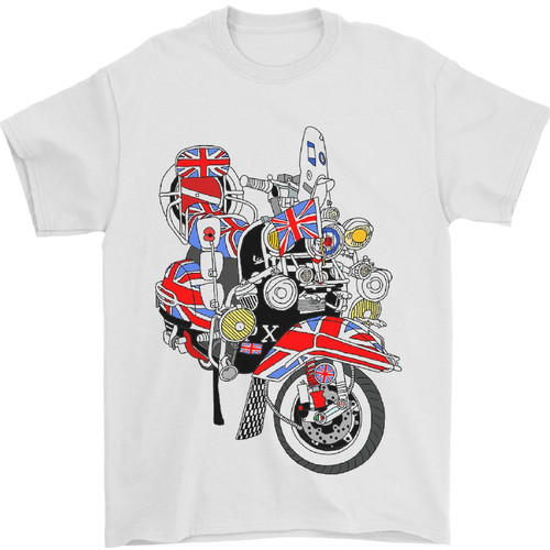 Union jack mod scooter british - scooter,