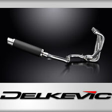 KAWASAKI ZZR1100 GPZ1100S 4-1 EXHAUST SYSTEM 350mm CARBON ROUND BSAU SILENCERS