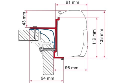 Laika ecovip awning - (38968),