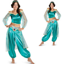 Women Cosplay Aladdin Princess Jasmine Adult Costume Party Fancy Dress Halloween
