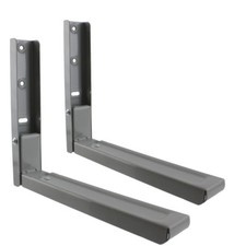 2 x SAMSUNG Grey Silver Microwave Brackets Wall Mounting Holder Extendable