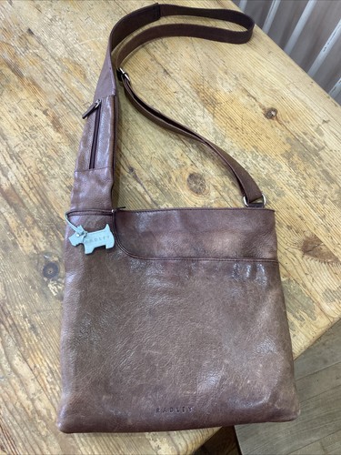 Radley vintage brown crossbody - vintage,