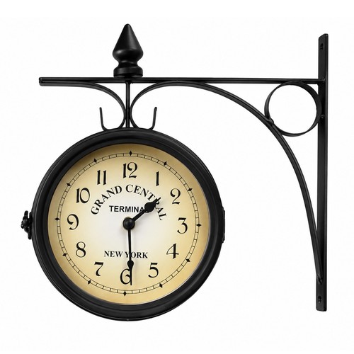 Double sided garden clock - double,