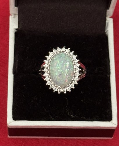 Stunning ladies simulated opal - stunning,