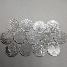 JOBLOT X 13 - 50p coin Fifty