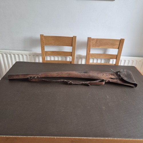 Unusual antique leather gun - unusual,