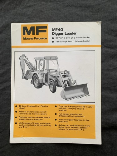 Massey ferguson mf40 - massey, digger