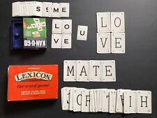 Vintage Lexicon Card Game + Kan u go Lettered Cards Craft Projects / Words Names
