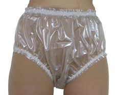PVC Panties Full Briefs Plastic Sissy Pants Knickers Vinyl Roleplay Underwear