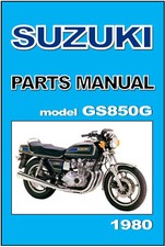 SUZUKI Parts Manual GS850