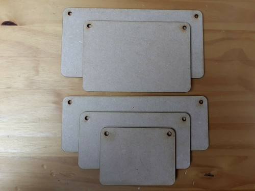 Wooden rectangular plaques - wooden,