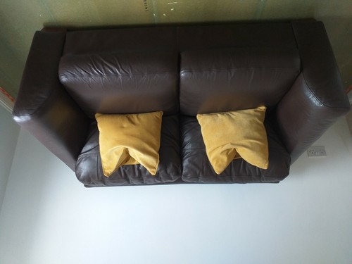 Seater brown italian - italian, leather