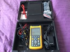 FLUKE 123 INDUSTRIAL SCOPEMETER 20MHz  WITH POWER SUPPLY