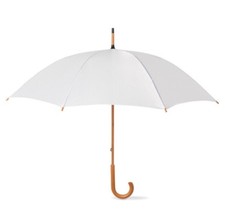 Classic White Wedding Umbrellas Bride Bridesmaids &  Bridal Party 6-36 Bulk Pack