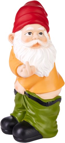 Funny rude garden gnomes - gnomes, up