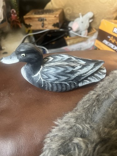 Vintage wooden duck - wooden,