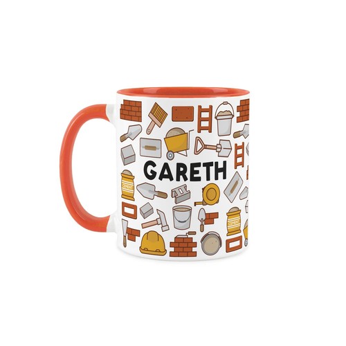 Personalised brickie mug - personalised,