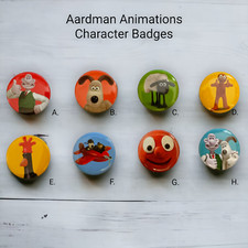 Aardman Button Badges Wallace