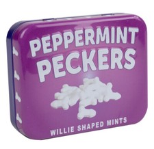 PEPPERMINT PECKERS TIN Mint Willy Sweets Gift  