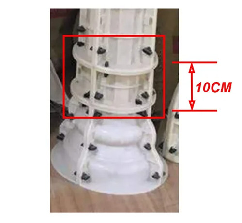 Round column wedding - round,
