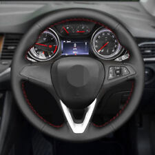 1X Steering Wheel Leather Cover Trim Anti-slip For Opel Vauxhall Astra K Corsa E