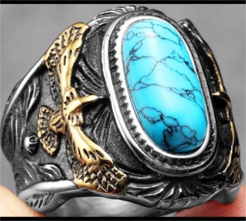 New vintage big - big, turquoise