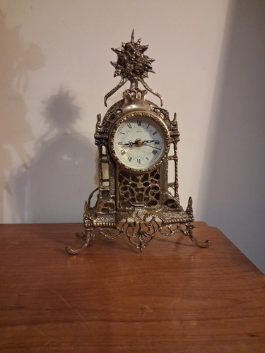 Antique brass ornate - ornate, mantle