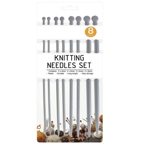 Knitting needles single - needles,