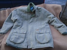 Openair Country Wear men's green wool tweed field coat / shooting jacket, UK XXL