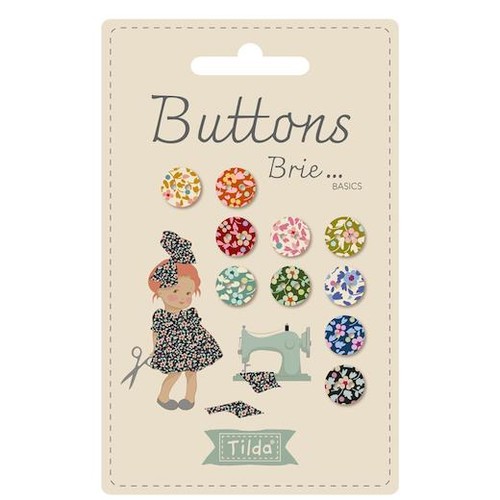 Tilda 10mm brie buttons - 10mm,