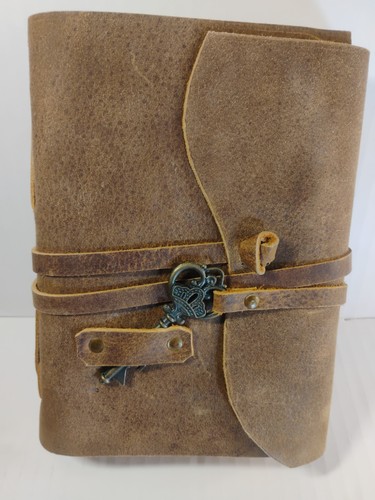 Vintage leather journal - leather,