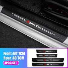 4x Carbon Fiber Car Door Plate