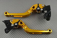 Suzuki GSXR 1000 K1 K2 2001-02 Gold Gold Folding Flip-up Lever Lever