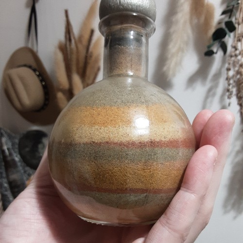 Layour coloured sand glass - sand,