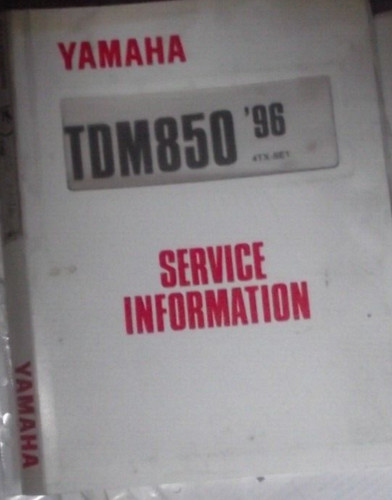Yamaha tdm850 service - tdm850,