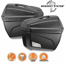 KAPPA K22 COPPIA VALIGIE RIGIDE LATERALI MONOKEY K22N 22LT = GIVI E22 PER MOTO