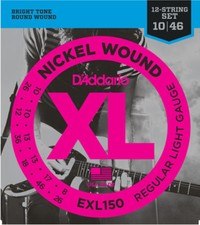 D'Addario EXL150 Regular Light 12-String Electric Guitar Strings 10-46