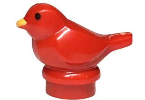 Adorable little red lego bird - adorable,