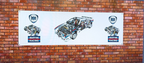 Lancia 037 work shop banner - ,