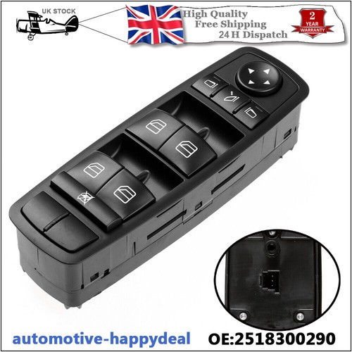 Front power window switch - window,