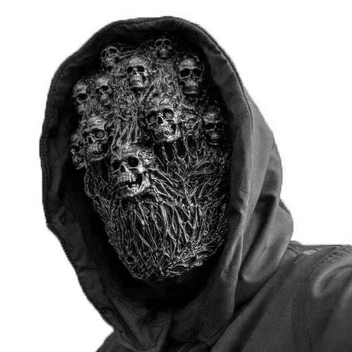 Latex horror mask abyss - horror, skull