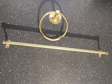 Vintage Brass Towel Rail