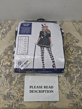 amscan Dark Mad Hatter Costume for Adult Women 10-12 (READ)