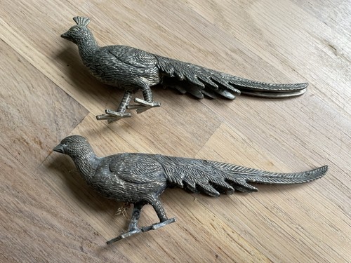Silver plated pheasant table - plated,