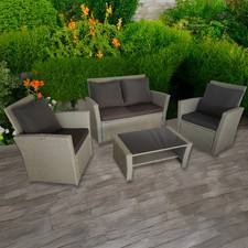 4 Piece Rattan Garden