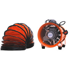 Portable Industrial Ventilator Blower Workshop Extractor Fan 10" with 10M Duct
