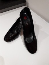 Hogl Black Leather Heel Shoes